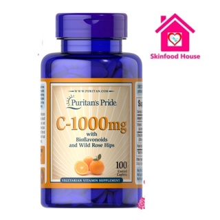 Puritans Pride Vitamin C-1000 mg with Rose Hips Timed Release 100 Caplets