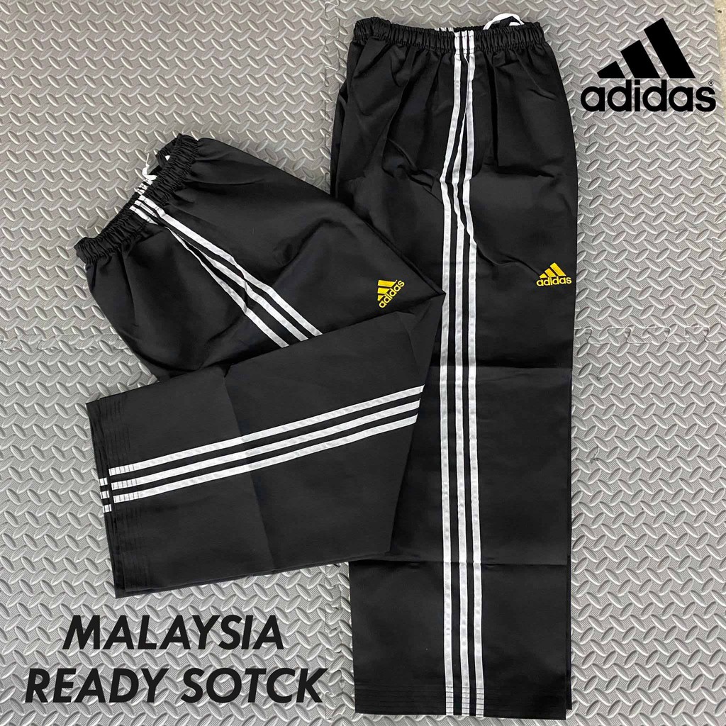 HARGA KIANG Silat Latihan Taekwondo Karate Kendo Coach สีดํายาวเหงื่อศิลปะการต่อสู้กีฬากางเกง Seluar