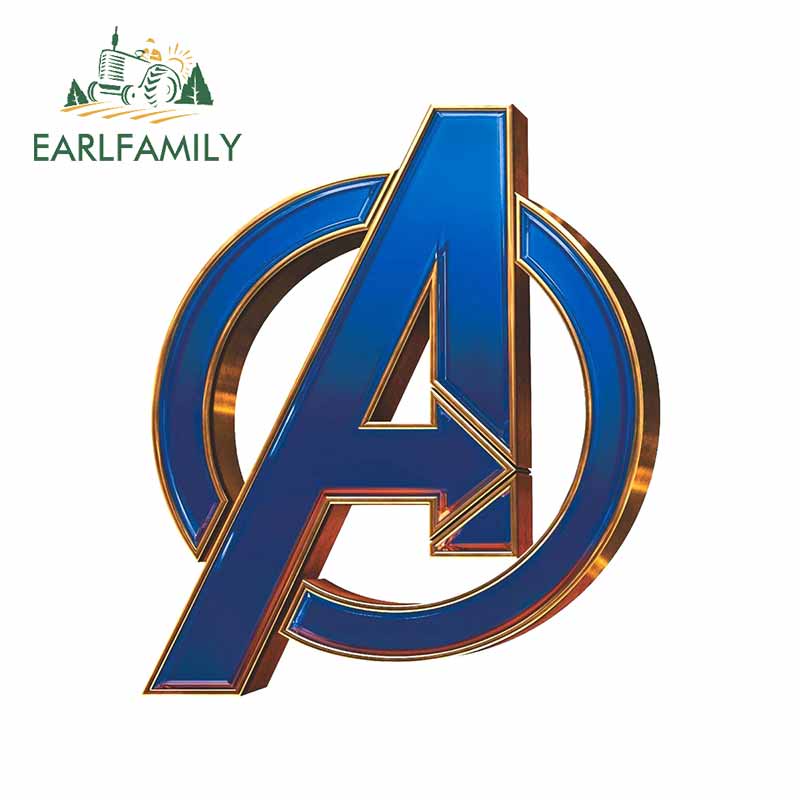 EARLFAMILY 13 ซม.x 11.3 ซม.Avengers Creative สติกเกอร์รถกันน้ําDecalรถอุปกรณ์เสริมไวนิลวัสดุกันชนตกแต่ง