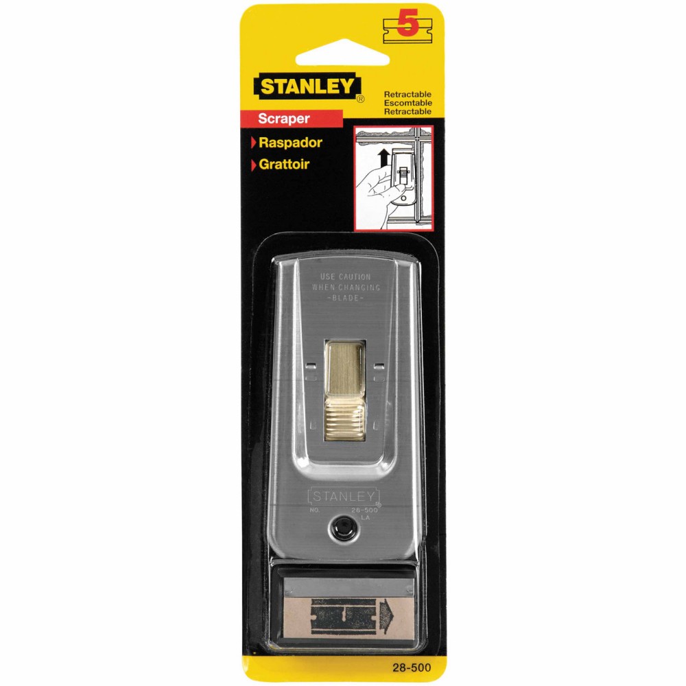 Stanley # 28-500 มีดขูดสี แบบยึดหดได้ ( Retractable Razor Blade Scraper )