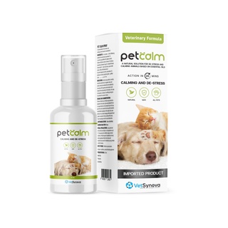 ใหม่ Pet Calm สเปรย์ผ่อนคลาย ลดเครียด ปลอดภัย100% ใช้ได้ทั้งสุนัขและแมว ขนาด 50 ml.