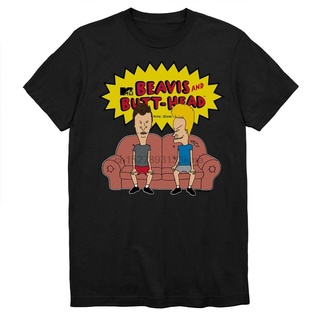 เสื้อยืดพิมพ์ลายแฟชั่น Beavis And head เสื้อนั่งโซฟา คลาสสิก Mtv 90S การ์ตูน ผู้ชาย ขนาดสามารถปรับแต่งได้