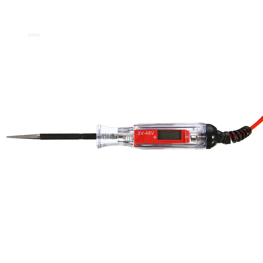 3V-48V Digital Electric Circuit LCD Tester Light Car Trailer RV Snowmobile Pen