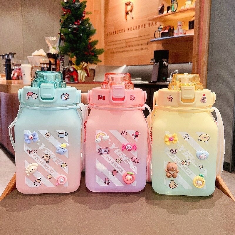 GANTUNGAN JCO Gemoy Viral Gradient Box Bottle 1500ML / 1.5Liter ฟรีสติกเกอร์ 2D & 3D และสายรัดแขวน B