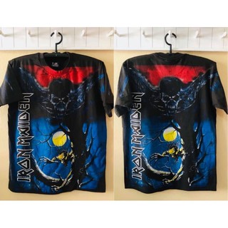 เสื้อยืดวงโอเวอร์ปริ้น OVP I RON MAIDEN’ 90’ size” L / XL