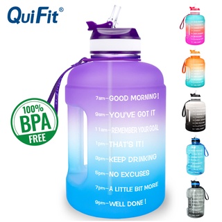 Quifit ขวดน้ํา ปลอด BPA 2.2 ลิตร 3.78 ลิตร สําหรับเล่นกีฬา ฟิตเนส