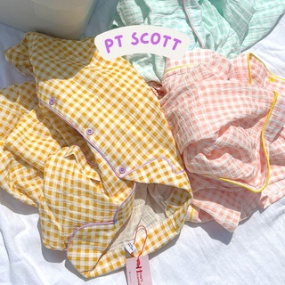 — PT Scott pajamas ชุดนอนแขนสั้น ขาสั้น💘