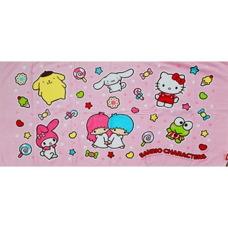 ผ้าขนหนู(Sanrio/Disney) ลิขสิทธิ์แท้ 100% ขนาด 24"x48"