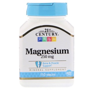 วิตามินแมกนีเซียม Magnesium250mg.110เม็ด , 21st Century