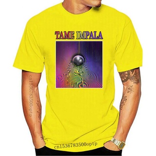 tshirtเสื้อยืดคอกลมฤดูร้อนใหม่ เสื้อยืดแขนสั้น ลายทีม Tame Impala สีดํา สไตล์วินเทจ Dheoee36Gdbgbh78Sto4XL