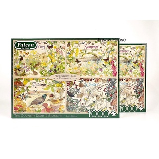 พร้อมส่ง-จิ๊กซอว์ The Country Diary 4 Seasons แบรนด์ Falcon jigsaw puzzle 1000 ชิ้น