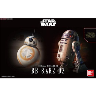 BANDAI Star Wars 1/12 Repair robot BB-8 R2-D2 Model Kit