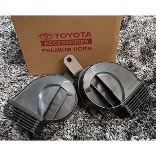 ของแท้💯% แตร Premium Horn Toyota แท้ ตรงรุ่น Fortunerปี05-23, Revo, Vigo, Camry, Wish, Innova, Sienta (ไม่มีสายไฟ)