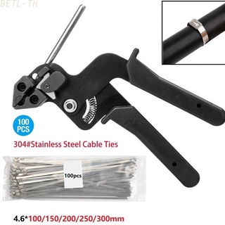 Stainless Cable Tie Fastening Strap Cutter Tool Automatic Zip Wrap Locking-Ties