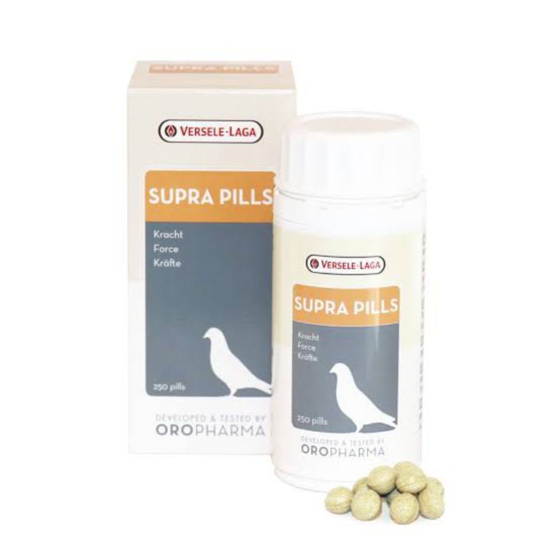 Oropharma ซูปราพิวลส์ ซุปเปอร์พลัง ไก่ชน นกพิราบแข่ง นก Supra Pills Racing Pigeon Cock Bird, แพคเกจใ