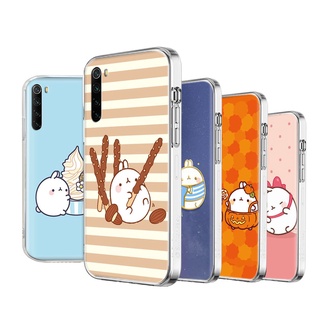 Wi-87 เคสโทรศัพท์มือถือแบบนิ่ม ใส ลาย Molang สําหรับ LG K8 K9 K10 K11 K12 Prime K22 K40 K40S K42 Max K50 K50S K52 K62 Q52 Q60 Plus