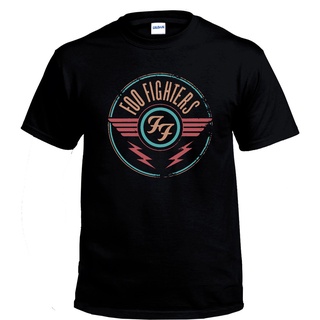 GILDAN พร้อมส่ง เสื้อยืดลําลอง ผ้าฝ้าย 100% แขนสั้น พิมพ์ลายกราฟิก FOO FIGHTERS BAND สีดํา พลัสไซซ์ XS-XXXL ของขวัญวันเก