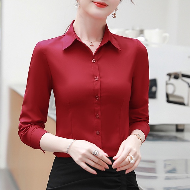 red long sleeve womens