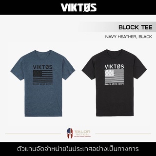 Viktos - TEE BLOCK เสื้อยืดคอกลม แขนสั้น เสื้อสกรีน พิมพ์ลายกราฟิก ผ้าระบายอากาศ ใส่สบาย