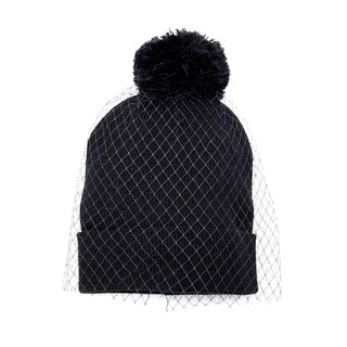 หมวกบีนนี่ไหมพรมสีดำ Brooklyn Beanie Hat (Black)