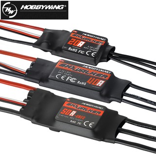 Hobbywing Skywalker ตัวควบคุมความเร็ว 20A 30A 60A V1/ 40A 50A 80A 100A V2 ESC พร้อม UBEC สําหรับเครื่องบินบังคับ FPV Quadcopter