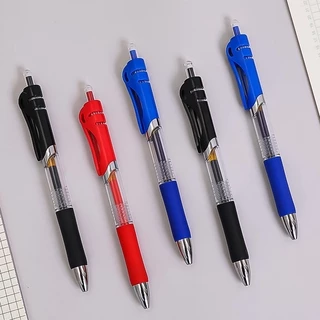 ปากกาหมึกเจล ความจุขนาดใหญ่ หัวขนาด 0.5 มม. สีดํา / สีแดง / สีฟ้า 1 ชิ้น