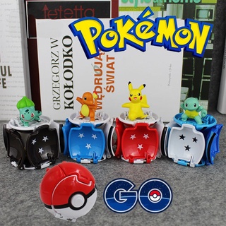 ใหม่ โมเดลฟิกเกอร์ การ์ตูนโปเกม่อน เอลฟ์บอล Pikachu Charmander Deformed Pokeball Pocket Monster สําหรับเด็กผู้ชาย 2022