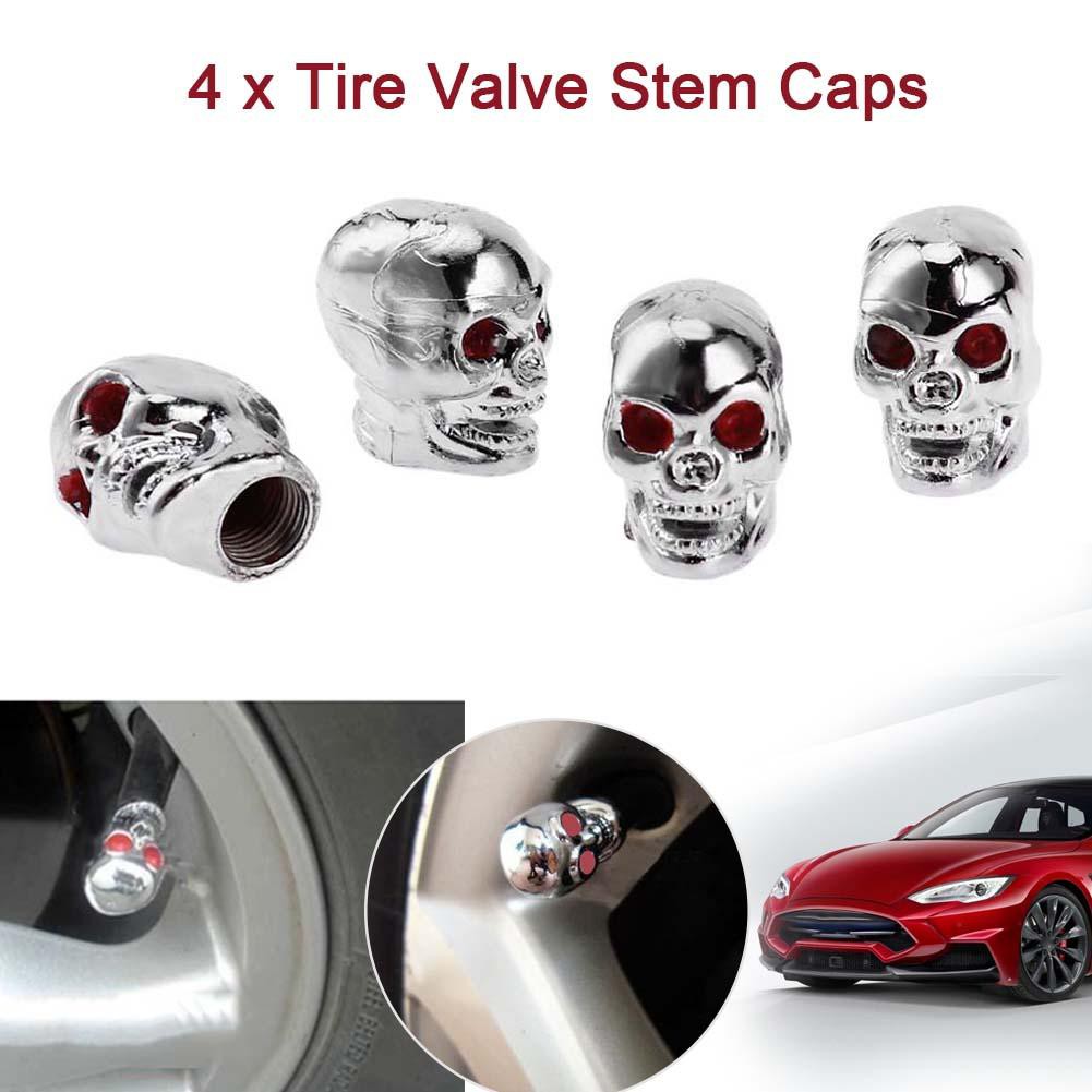 4x Car Wheel Tyre Valve Stems Caps Tire Dust Cover Keychain For Mercedes-Benz