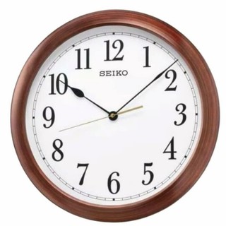 นาฬิกาแขวนผนัง Seiko Sweep Japan QXA598 QXA598B สีน้ําตาล