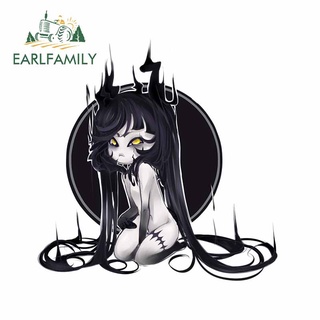 Earlfamily สติกเกอร์ไวนิล ลาย Devil Girl Graffiti ขนาด 13 ซม. x 12.9 ซม. สําหรับติดตกแต่งรถยนต์ VAN RV