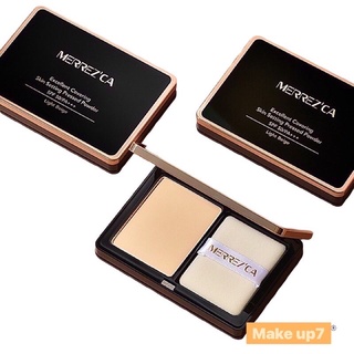 merrezca เมอร์เรซก้า แป้งเค้กกันน้ำ แป้งคุมมัน MERREZCA Excellent Covering Skin Setting Pressed Powder SPF50/PA++