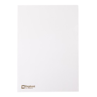 แฟ้มซองพลาสติก A4 สีขาว (แพ็ค12ซอง) ตราช้าง 405/A4 White Plastic Envelope File (Pack of 12) Elephant 405