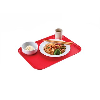 EPICTREAD TRAYS (CLEAR NON-SLIP SURFACE) , CAMBRO RED EPICTREAD TRAYS (CLEAR NON-SLIP SURFACE), CAMBRO RED