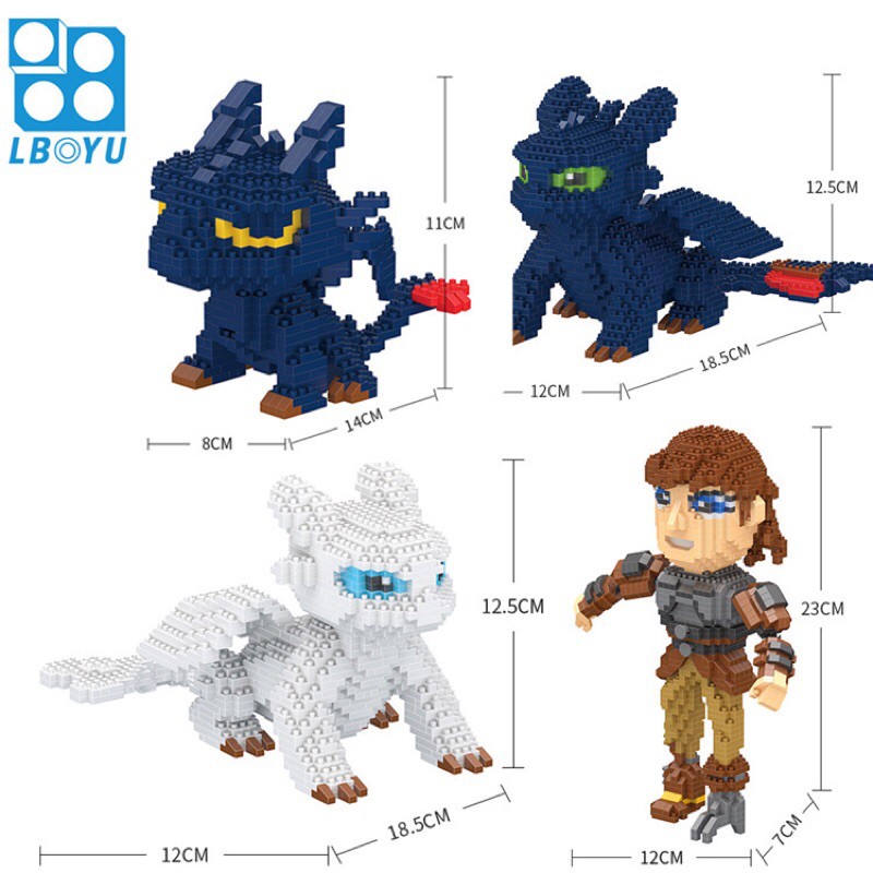 ตัวต่อ​นาโน​ เขี้ยวกุด​ การ์ตูน​ดัง​ๆ มี3แบบ พร้อมส่งครับ
