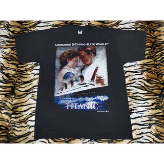 TITANIC MOVIE เสื้อลายหนังไททานิค ผ้าcotton 100% ป้าย EM