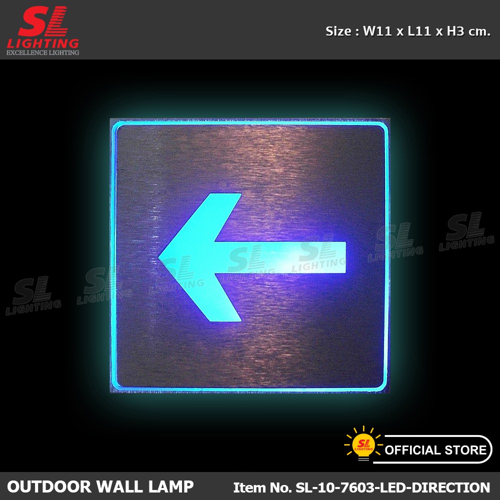 ลดแรงง!! สินค้าราคาพิเศษ! โคมไฟติดผนัง ป้ายไฟ LED สำหรับบอกทิศทางซ้ายหรือขาว SL-10-7603-LED-DIRECTION