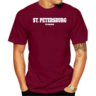 ใหม่ เสื้อยืดลําลอง แขนสั้น คอกลม พิมพ์ลาย Florida St Petersburg Us Edition 3 สําหรับผู้ชาย ครอบครัว Keddgh82Chillb96