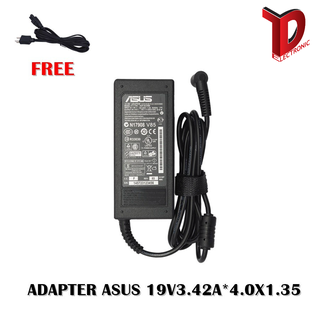 ADAPTER ASUS 19V3.42A*4.0X1.35 / สายชาร์จโน๊ตบุ๊ค เอซุส + แถมสายไฟ