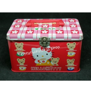 กล่องเหล็กคิตตี้ Vintage Hello kitty tin box in 1995