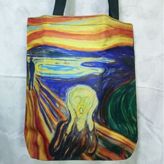 The Scream ToteBag  กระเป๋าผ้า เดอะสครีม