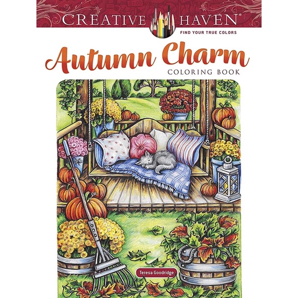 Creative Haven Autumn Charm Coloring Book (Creative Haven Coloring Books)