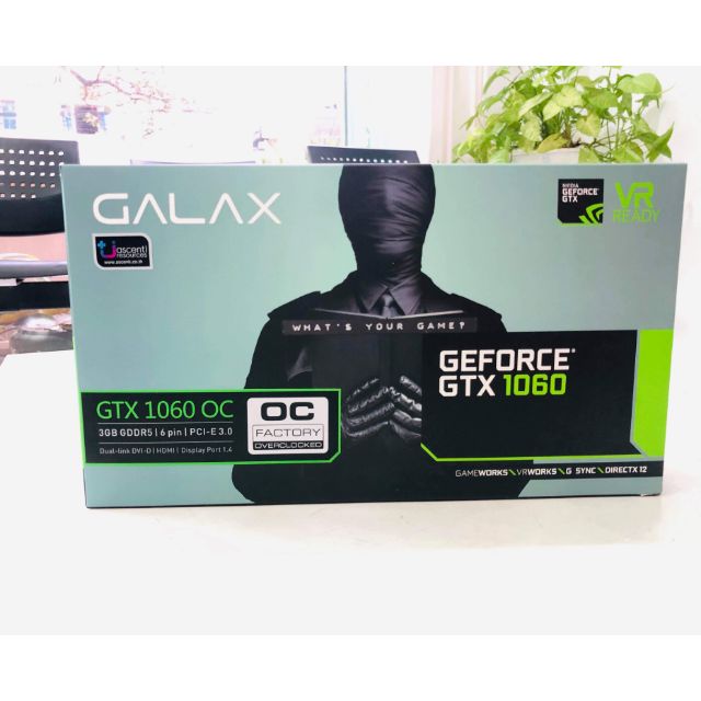 GALAX GTX1060 OC 3GB DDR5 192BIT ของใหม่