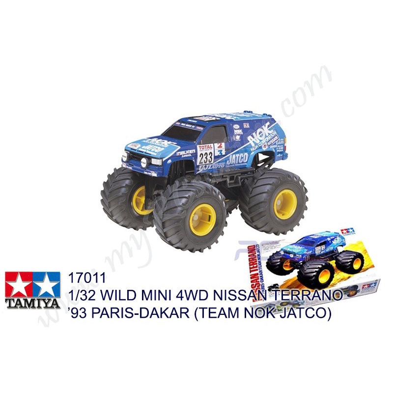 Tamiya 17011 - 1/32 Wild Mini 4WD Series No.11 Nissan Terrano 93 Paris-Dakar(ทีมนก Jatco) [1701]