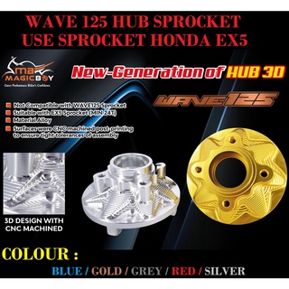 Magic BOY WAVE 125 SPROCKET HUB 3D DESIGN (ใช้ EX5 SPROCKET)