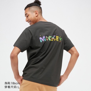 Uniqlo UT เสื้อยืดแขนสั้น พิมพ์ลาย Disney MickeyFriends สําหรับผู้ชายและผู้หญิง 447388S-5XL