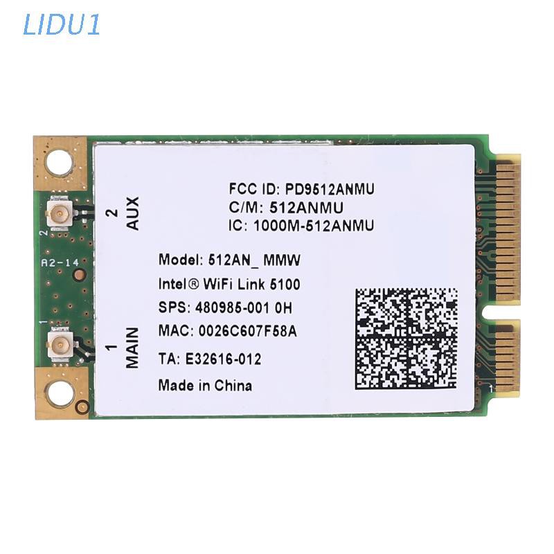 Lidu1 Wifi Link 5100 Agn 300M การ์ดไร้สาย 2.4G + 5G Dual Band Mini Pci-E การ์ดเว็บแฟซีสําหรับ Cq40 C