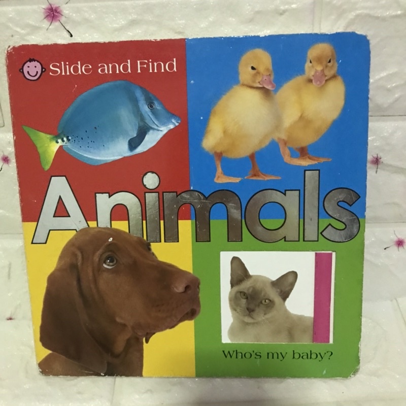 Slide and Find Animals (board book )-BI2