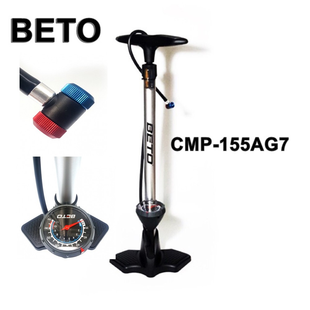 BETO สูบจักรยาน CMP-155AG7 ปั้มลมจักรยาน อลูมิเนียม