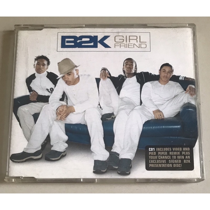 ซีดีซิงเกิ้ล ลิขสิทธิ์ มือ 2 สภาพดี...179 บาท “B2K” ซิงเกิ้ล "Girlfriend" แผ่นหายาก