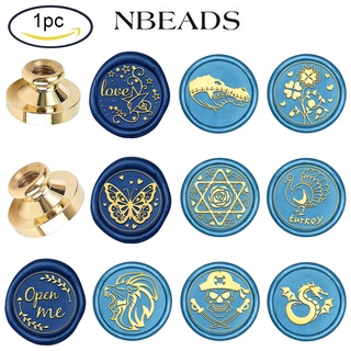 Nbeads Wax Seal Stamp Head Butterfly Stamp Only 0.98 Replacement Wax Seal Stamp Brass Head Sealing Wax for Wedding Invitation Envelope Decoration Bridal Shower